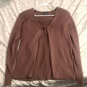 Brown cardigan